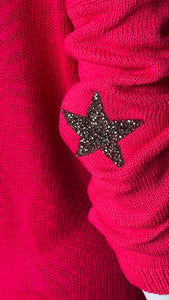 Star embellished cardigan - Pink
