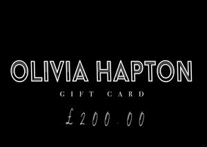 Olivia Hapton gift card