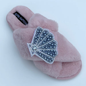 Olivia Hapton slipper pink - SEASHELL
