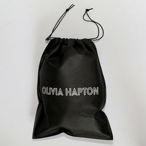 Olivia Hapton slipper grey - WHITE SNAKE