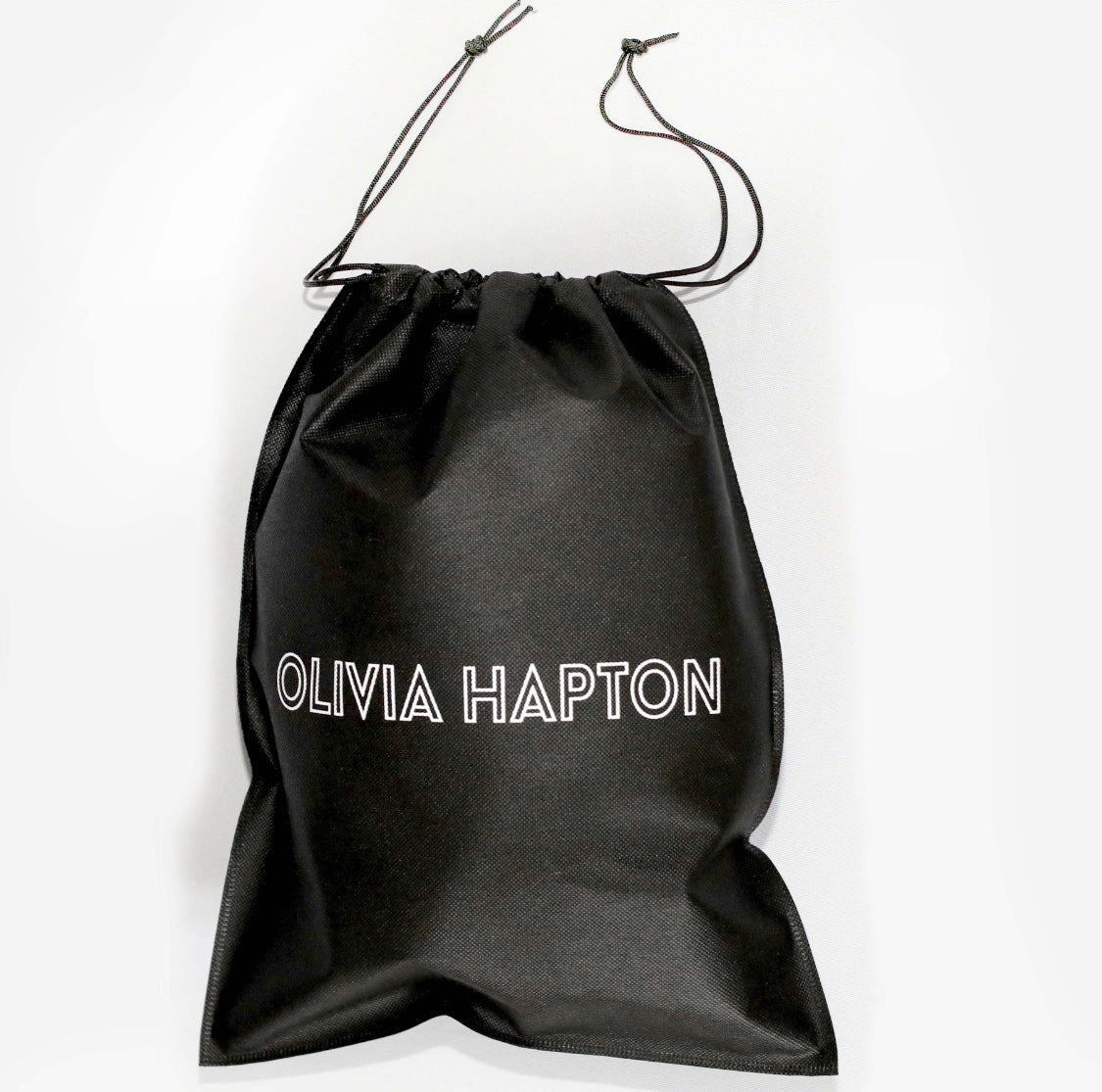 Olivia Hapton slipper black - PINK HEART